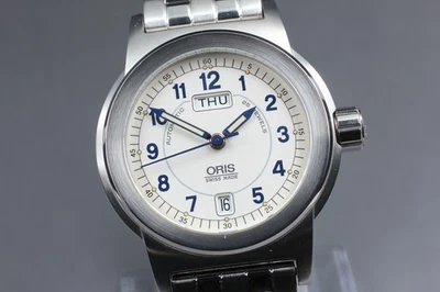 ORIS Big Crown 7500 White Dial Day Date 40mm Automatic Men's Watch [Box Damaged] - Image 1 of 4