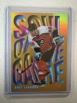 2023-24 Skybox Metal Universe Eric Lindros Soul of the Game Gold /99 #33 Flyers - Image 1 of 2