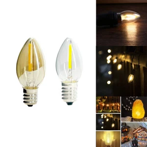 E14 SES C7 Vintage 1W COB LED Filament Light Bulbs Warm White 2200K Decor Lamp - Picture 1 of 13