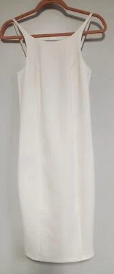 Womens Marciano Long White Sleeveless Strappy Dress Size M - Image 1 of 4