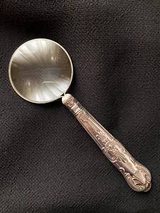 Small Sterling Silver Magnifying Glass, C.H. Beatson Sheffield 1929, Art Nouveau - Picture 1 of 10