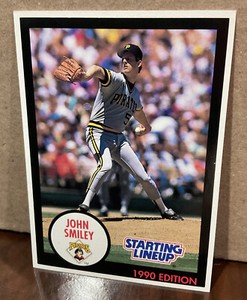 JOHN SMILEY 1990 KENNER STARTING LINEUP CARD - PITTSBURGH PIRATES