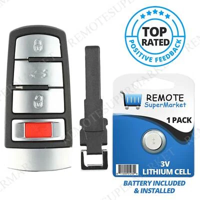 Replacement for 2006-2013 Volkswagen Passat Remote Car Key Fob Keyless Entry Foto 1 de 4