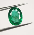 3.20 Ct Natural Emerald Zambia Top Quality Untreated Lustrous Oval Cut Loose Gem