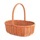 Convenient Eggs Basket Handwoven Baskets with Handle Flower Basket for Picnics