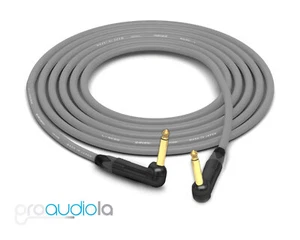 Cable de instrumento Canare Quad L-4E6S | 90° 1/4"" TS a 90° 1/4"" TS | gris 4 pies - Imagen 1 de 1
