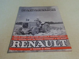 Prospectus tractor brochure RENAULT YL RK PE VY PO VI year 30 - Picture 1 of 2