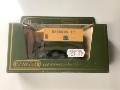 "Furgoneta eléctrica Walker ""Harrods"" MATCHBOX Models of Yesteryear Y-29 1919" Foto 1 de 4