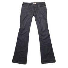 FRANKIE B. Women's Size 6 Inseam 31 Dark Wash Black Low Rise Bootcut Jeans 