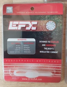 EFX Performance Wristband Embedded Wearable Holographic Technology Size M 7" NEW - Picture 1 of 2