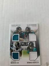 Bortles Robinson Lee Robinson 2015 Score Quad Jersey Card #QJ-JAX