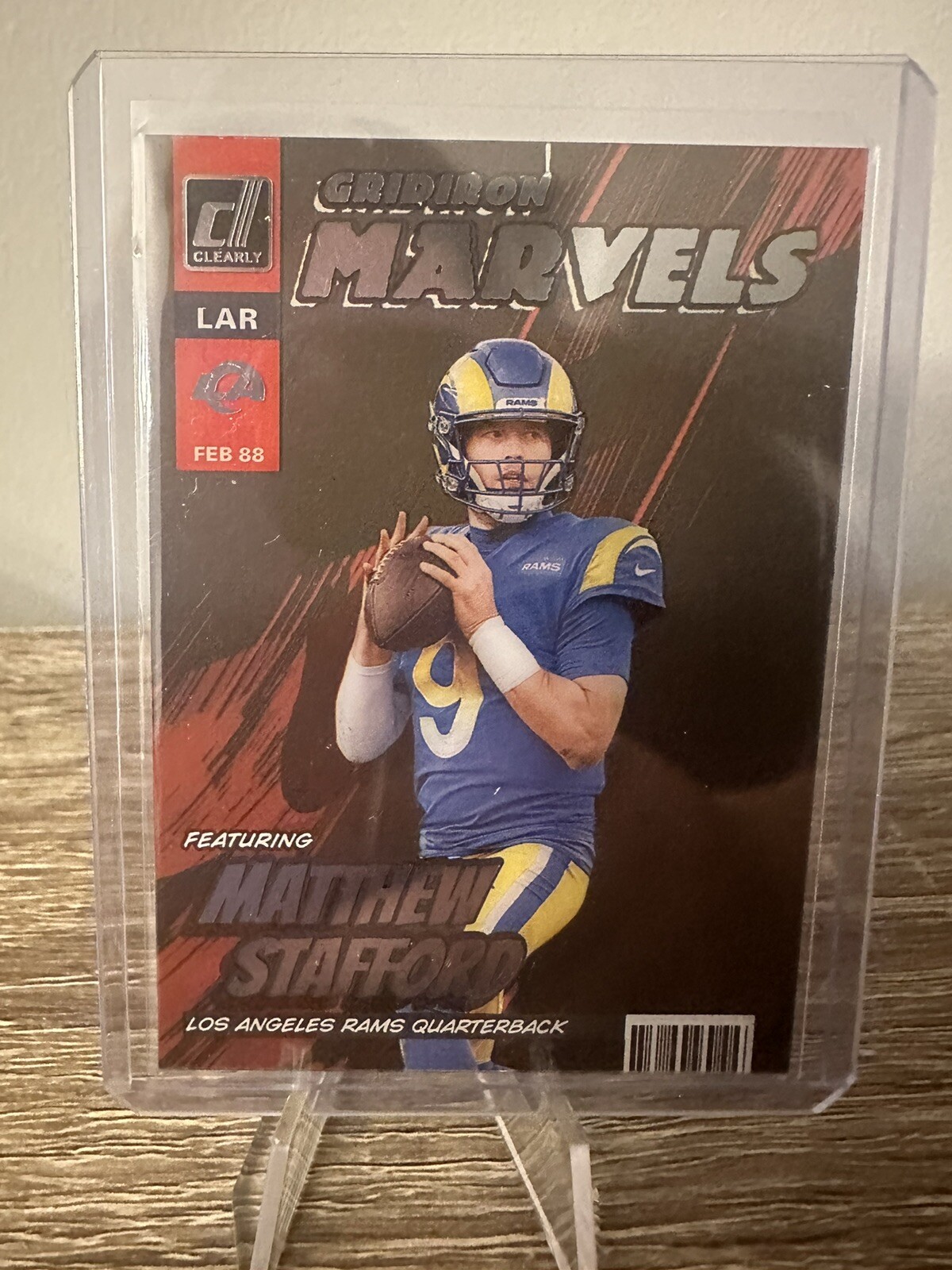 2022 Donruss Football Gridiron Marvels Matthew Stafford LA Rams SSP Case Hit!
