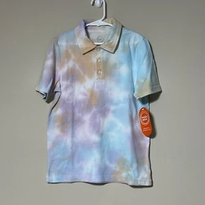Wonder Nation Boys Tie Dye Polo Shirt Size M (8). NWT! Pastel Tie Dye Shirt - Picture 1 of 4