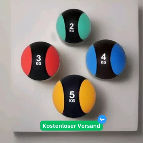 UNIBEST Medizinball Slamball Fitnessball Gewichtsball Gymnastik Gummimedizinball 2-5kg