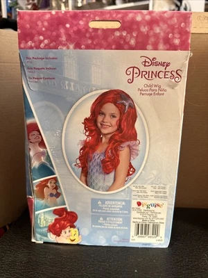 Nuevo en Caja Peluca Ariel Roja Princesa Disney Niño Niñas 852272 Foto 1 de 4
