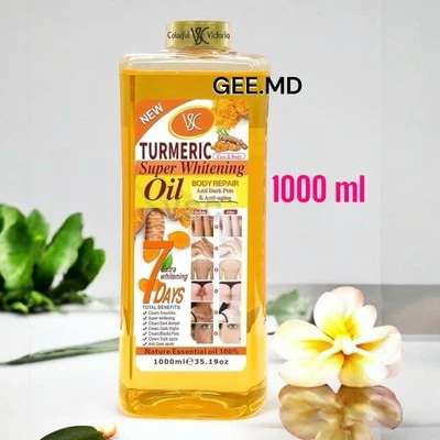 💯 Aceite Super Blanqueador Cúrcuma VSC Corrector Corporal Manchas Oscuras 1000 ml EE. UU. En Oferta Foto 1 de 4