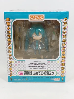 Figura GoodSmile Nendoroid Shuukan Hajime no Hatsune Miku #212 vendedor de Estados Unidos sellada Foto 1 de 4