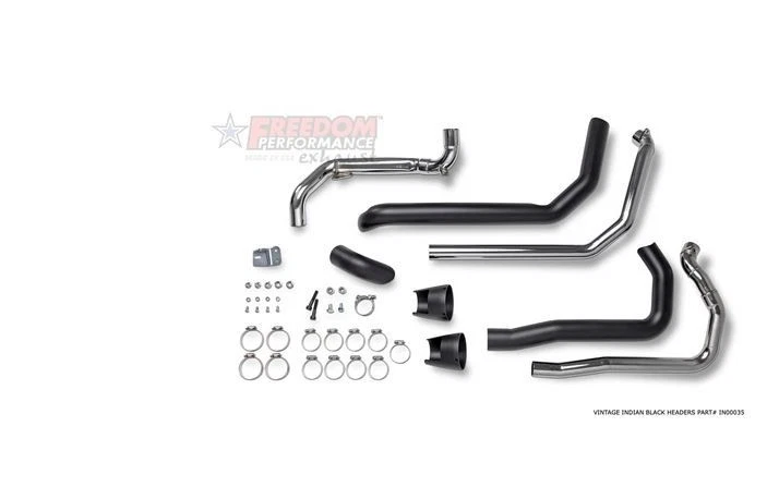 Cabezales Freedom Black True-Dual - IN00035 para motocicletas Indian Chief 2014-2019 Foto 1 de 3