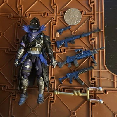 Figura suelta Fortnite 4 pulgadas CABALLERO CUERVO ESPECTRO del conjunto de constructor Jazwares 25ee Foto 1 de 2