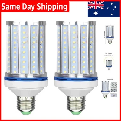 40W Daylight LED Corn Bulbs, 4000 Lumens - Perfect for Garage & Garden (2PK) - image 1 of 4