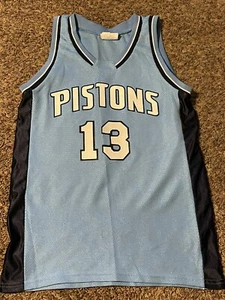 Vntg Detroit Pistons Athletic Apparel Teamwork Basketball Jersey Women Medium 13 - Picture 1 of 3