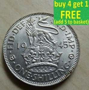 Pre Decimal George VI Shilling English Scottish Coins Choose your date 1937-1951 - Picture 1 of 23