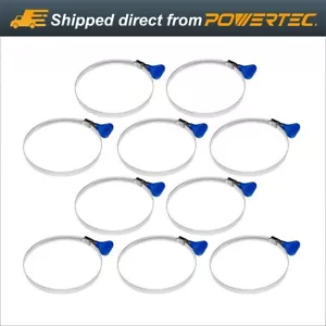 Juego de abrazaderas de manguera tipo llave POWERTEC de 2-1/2 pulgadas colección de polvo - paquete de 10 (70262) - Imagen 1 de 10