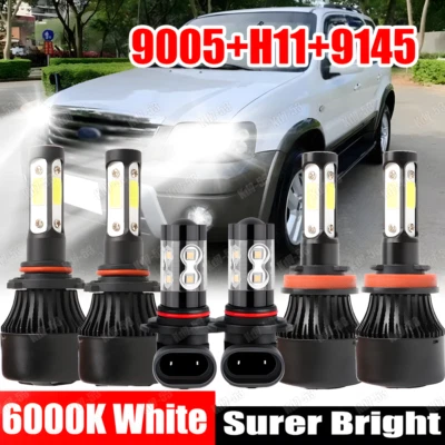 Комплект из 6 светодиодных фар для Ford ESCAPE 2005-2006 6000K высокая низкая + противотуманные фары - Изображение 1 из 4