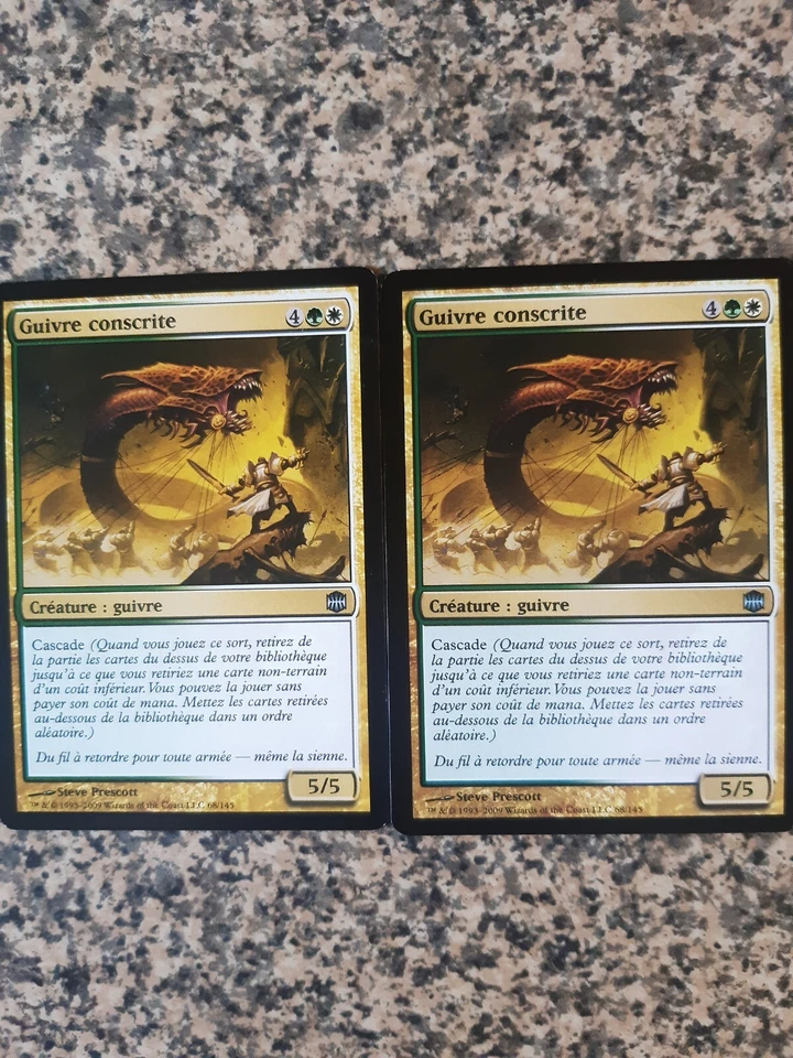 MTG - 2 x Enlisted Wurm - Alara Reborn- FRENCH - Image 1 of 1