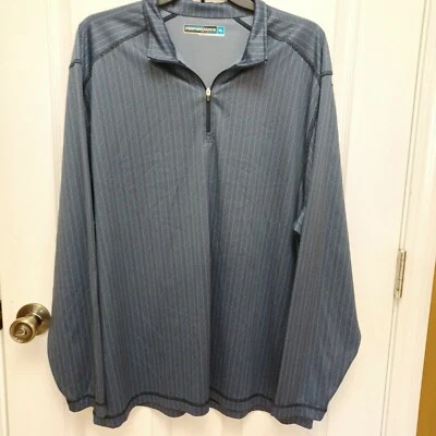 CAMISA HOMBRE ROUNDTREE & YORKE PERFORMANCE AZUL MANGA LARGA 1/4 CREMALLERA AZUL XL Foto 1 de 4