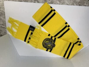 Harry Potter Knitted Hufflepuff 6 1/2 Foot Scarf Yellow/Black - Picture 1 of 5