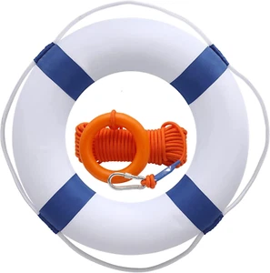 20 Inch / 50Cm Pool Safety Life Preserver Throw Ring Buoy- Swim Foam Rings for S - Picture 1 of 12