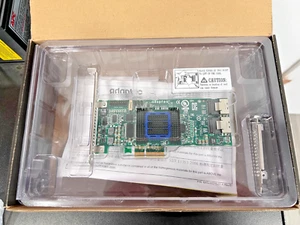 Adaptec ASR-6805E Kit PCIe SATA/SAS 6Gbs Raid Controller Card + cables + LP - Picture 1 of 6