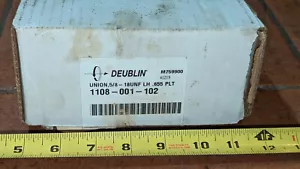 Deublin 1108-001-102 Rotary Coolant Union 5/8-18UNF LH .655 PLT NIB - Picture 1 of 4
