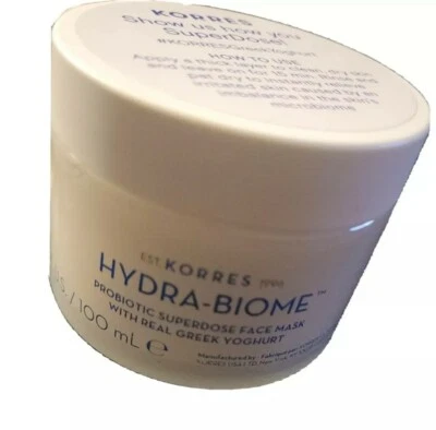 KORRES Hydra-Biome 3.38 oz Probiotic Superdose Face Mask Full Size NEW - Изображение 1 из 3