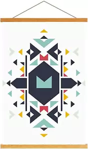 Magnetic Poster Hanger, Poster Frame Wood Wooden Magnet Print Posters Dowel Scro - Picture 1 of 7