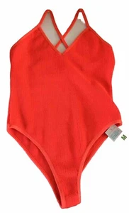 Ladies PRIMARK Coral One Piece Swimming Costume U.K. Medium (12-14) BNWTS - Picture 1 of 4