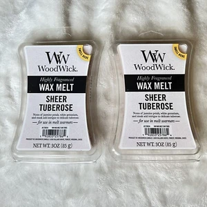 Sheer Tuberose Wax Melts Set Of 2 6-packs WoodWick New Yankee Candle - Picture 1 of 8