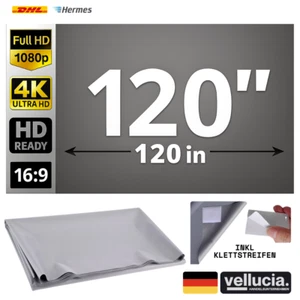 Leinwandtuch 120 Zoll 16:9 High-Gain Kontrast Beamer Leinwand Tuch 4K Tageslicht - Bild 1 von 10