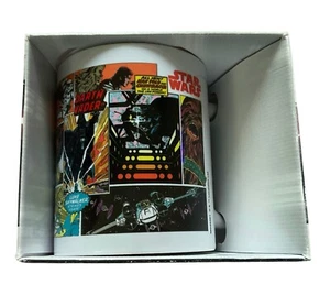 Star Wars Boba Fett Coffee Mug Comic Strip Ceramic Official Disney - New & Boxed - Picture 1 of 7