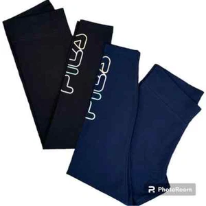 Fila Womens’ Cotton Leggings Logo Print - Picture 1 of 10
