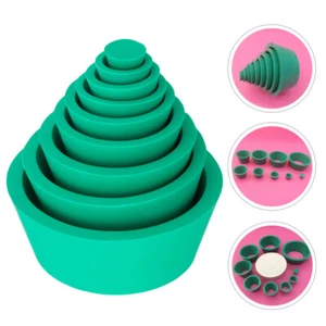 9 Stück Gummistopfen Silikon Filter Trichter Halter glatt Adapter - Bild 1 von 12