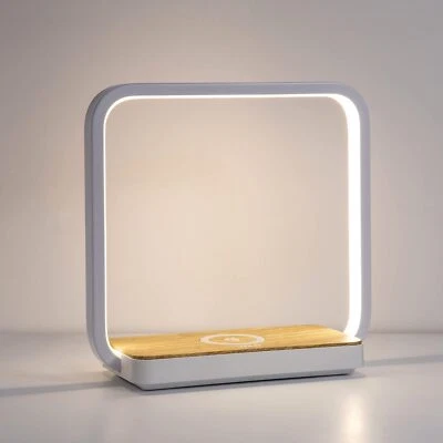 Bedside Lamp With Qi Wireless Charger A13 Table Lamp 3 Step Dimmable Touch Contr - Image 1 of 4