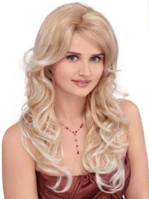 Louis Ferre Wig "SARAH" $SALE$ 24/14/12 BROWNISH BLOND Mono TOP ILLUSION FRONT - Image 1 of 4