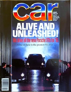 CAR MAGAZINE JAN-1995 - BMW M5 E34, Jaguar XJR, Ferrari F512M, Porsche 911 - Picture 1 of 12