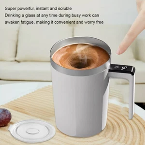Automatic Magnetic Electric Self Stirring Mug Cup Mixing Coffee Milk Tea Beer US - Picture 1 of 12