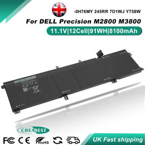 91WH 245RR Battery For Dell XPS 15 9530 Precision M3800 T0TRM H76MY 07D1WJ Y758W