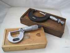 Micrometers Moore & Wright in original wood boxes