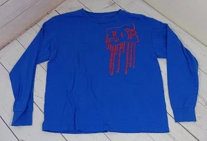 DC Boys Blue Long Sleeve Shirt Size L - Picture 1 of 2