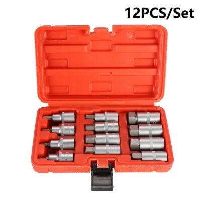 12Pcs 1/2 Inch Drive Impact Hex Bit Socket Set H5-H22 Hexagon Wrench Sockets Set - Image 1 of 4